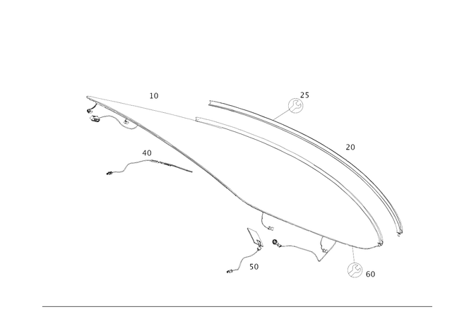 213905250164 - Window System: Antenna for Mercedes-Benz Image image