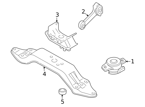 Engine & Trans Mounting for 2013 Subaru Tribeca #0