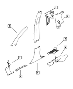 1GM00DX9AD - : Cowl Side Trim Panel, Right for Mopar Image