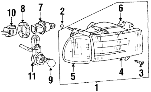 Bulbs - Chassis for 1998 Dodge Ram 1500 #1