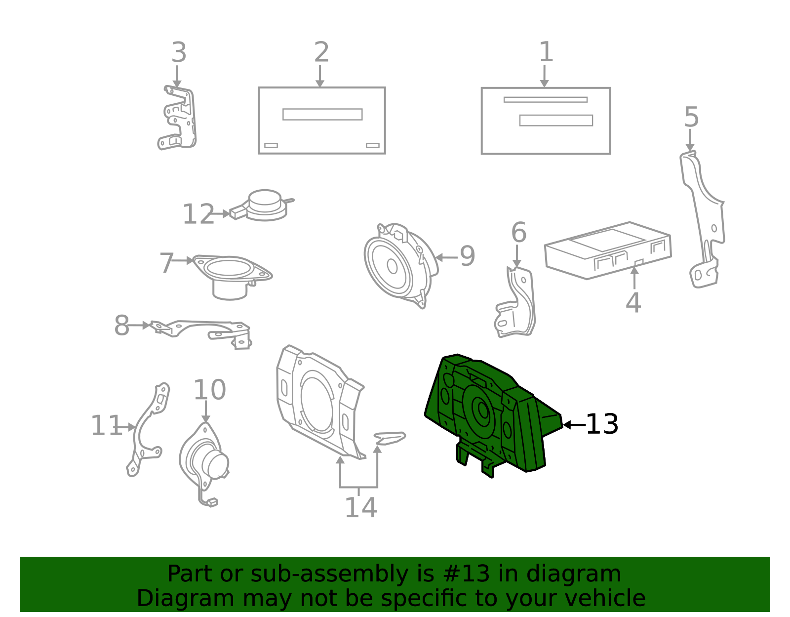 86150-0W160 - Speaker Longo Toyota Parts