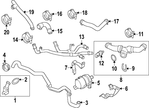 Hoses & Lines for 2024 Porsche Cayenne #1