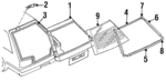 9083055A00 - : Weatherstrip for Nissan Image