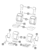 6SF78PXRAA - : Front Seat Back Cover, Right for Mopar Image