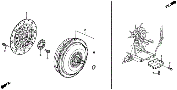 AT Torque Converter for 1997 Acura CL #0