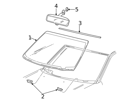 Glass - Windshield for 2003 Ford F-150 #0