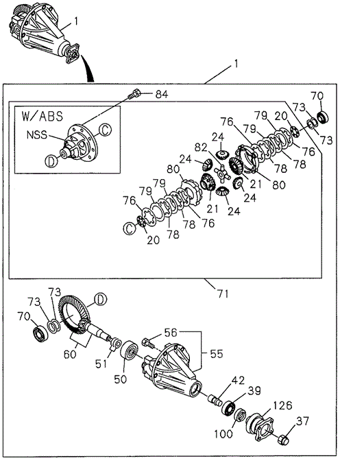 Rear Final Drive (Ltd) (Premium) for 1997 Acura SLX #0