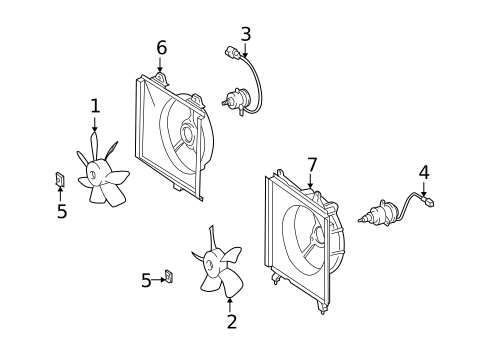 Cooling Fan for 1999 Lexus ES300 #0