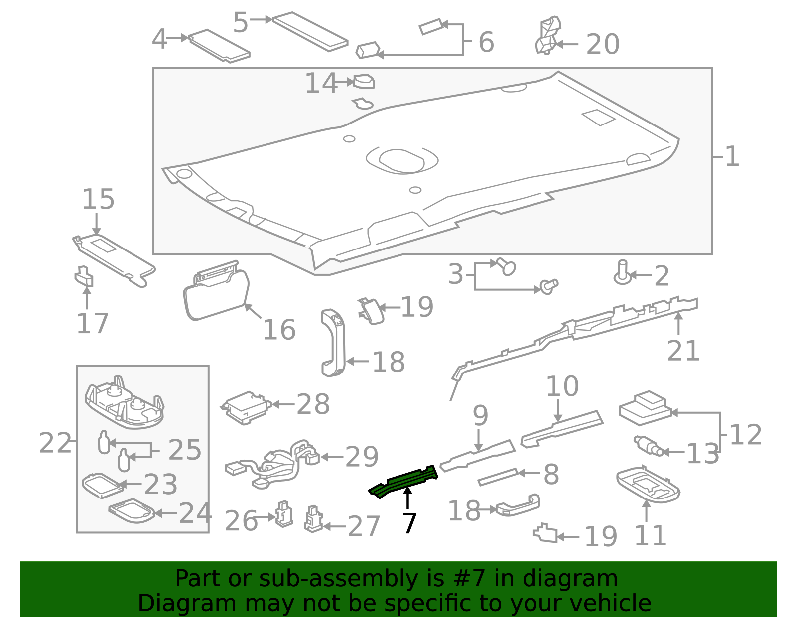 Headliner Spacer 66413-35030 | Toyota Parts Center