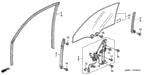 91540SV4003 - Body/Air Conditioning: CLIP, HARNESS BAND (145.2MM) (NATURAL) for Acura Image