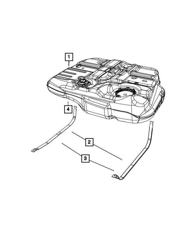 4766508AD - Fuel: Fuel Tank Strap, Right for Mopar Image
