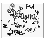 22741417 - Body: Seat for Chevrolet: Silverado 2500 HD, Silverado 3500 HD | GMC: Sierra 2500 HD, Sierra 3500 HD Image
