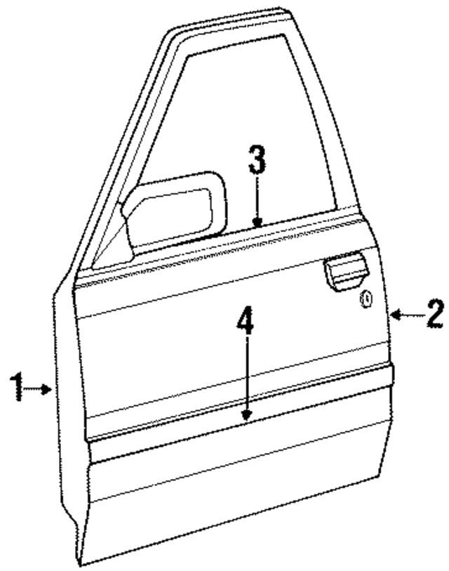 4798338 - Body: Door Shell for Mopar Image