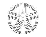 958362144218Z8 - Suspension: Wheel, Alloy for Porsche: Cayenne Image