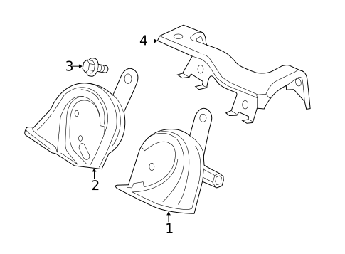 Horn for 2019 Acura ILX #0