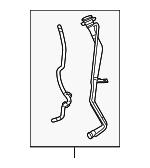 8A4Z9034A - Fuel System: Filler Pipe for Ford: Taurus X Image