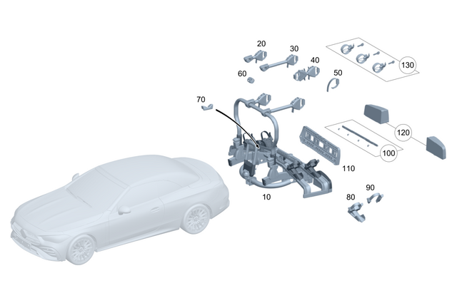 9840400 - Rear End Carrier Systems: Tensioning Strap for Mercedes-Benz: 180A, 180b, 220a, 300C, 300CD, 350SD, A220, C300, C350e, C400, C43 AMG, C450 AMG, C63 AMG, C63 AMG S, C63 AMG S E Performance, CLA250, CLA35 AMG, CLA45 AMG, CLA45 AMG S, CLE300, CLE450, CLE53 AMG, CLS450, CLS53 AMG, E300, E350, E400, E43 AMG, E450, E53 AMG, E63 AMG S, EQB 250+, EQB 300, EQB 350, EQE 350, EQE 350 SUV, EQE 350+, EQE 350+ SUV, EQE 500, EQE 500 SUV, EQE AMG, EQE AMG SUV, EQS 450, EQS 450 SUV, EQS 450+, EQS 450+ SUV, EQS 580, EQS 580 SUV, EQS AMG, GLA250, GLA35 AMG, GLA45 AMG, GLB250, GLB35 AMG, GLC300, GLC350e, GLC43 AMG, GLC63 AMG, GLC63 AMG S, GLC63 AMG S E Performance, GLE350, GLE450, GLE450e, GLE53 AMG, GLE580, GLE63 AMG S, GLS450, GLS580, GLS63 AMG, Maybach GLS600, Maybach S580, Maybach S680, S500, S580, S580e, S63 AMG E Performance Image