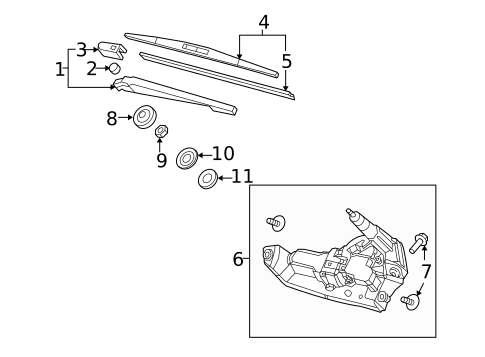 Wipers for 2015 Acura RDX #1