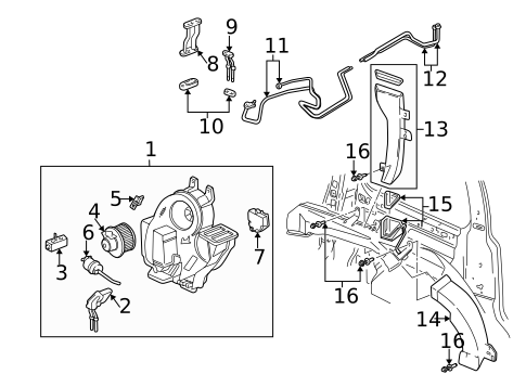 Motors, Core, Case & Related Components for 1997 Pontiac Trans Sport #0