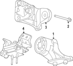 NB3Z6038A - : Motor Mount for Ford: Ranger Image