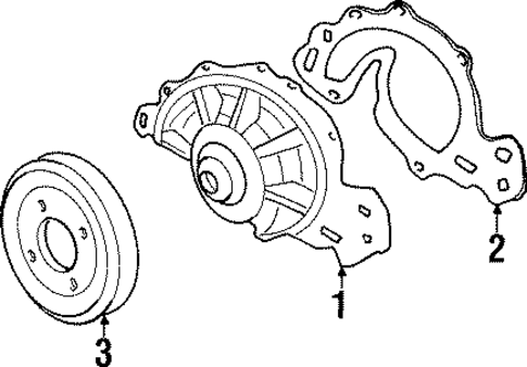 Water Pump for 1999 Pontiac Grand Prix #0