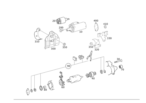 Starter for 2007 Mercedes-Benz R350 #0