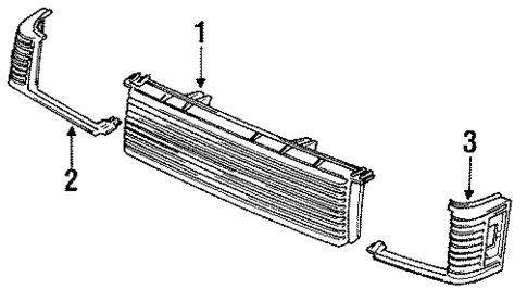 Grille for 1985 Nissan Pulsar NX #0