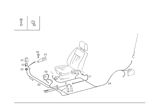 Autotelephone for 1993 Mercedes-Benz 500E #0