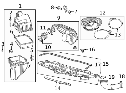 Air Intake for 2021 GMC Yukon XL #1