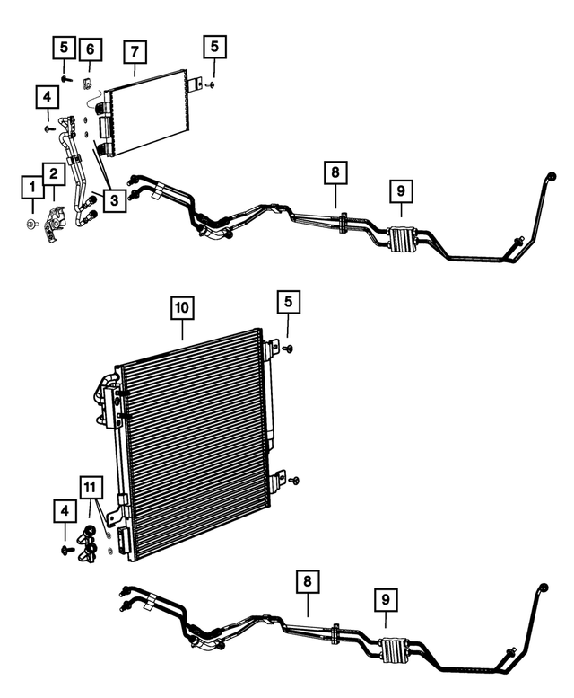 « 68324058AA – Cooling : Conduite De Transmission Support pour Mopar Image »