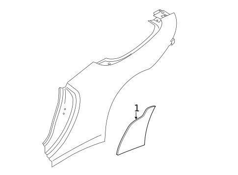 Exterior Trim - Quarter Panel for 2016 Porsche 911 #1