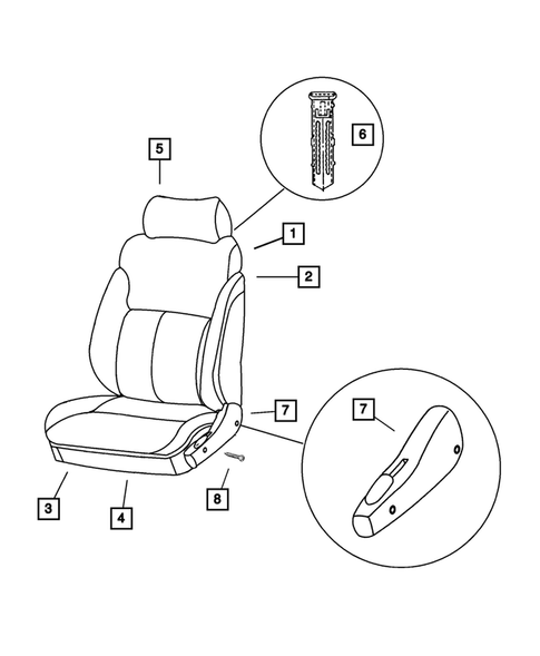 Front Seats and Attaching Parts for 2004 Dodge Neon #0
