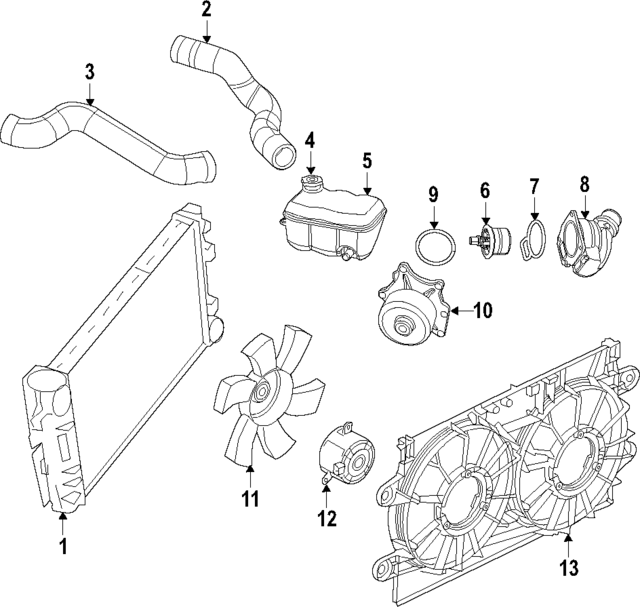5030603AF - Cooling System: Upper Hose for Mopar Image