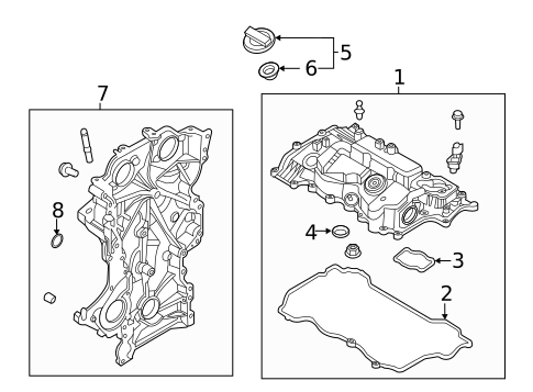 Valve & Timing Covers for 2023 Kia Sportage #0
