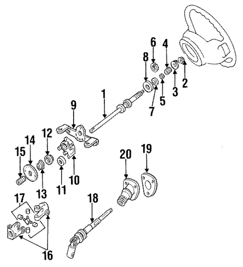 Shaft & Internal Components for 1996 Mercury Villager #0