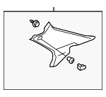 84181SDBA21ZA - : Quarter Pillar Trim for Honda Image