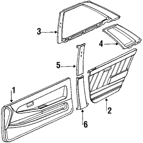 Interior Trim for 1988 Toyota Tercel #0