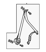 4814TL2A00ZA - : Lap &amp; Shoulder Belt for Acura Image