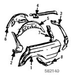 1236300028 - : Strut for Mercedes-Benz Image