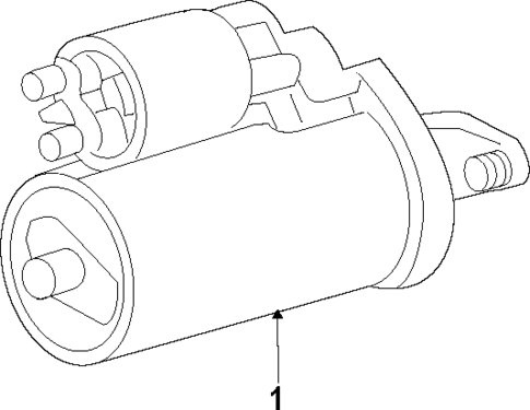 Starter for 2014 Chrysler 200 #1