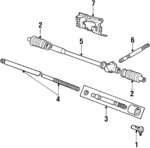 E3FZ3A130A - Steering: Outer Tie Rod for Ford: Escort, EXP, Tempo | Mercury: Lynx, Topaz Image
