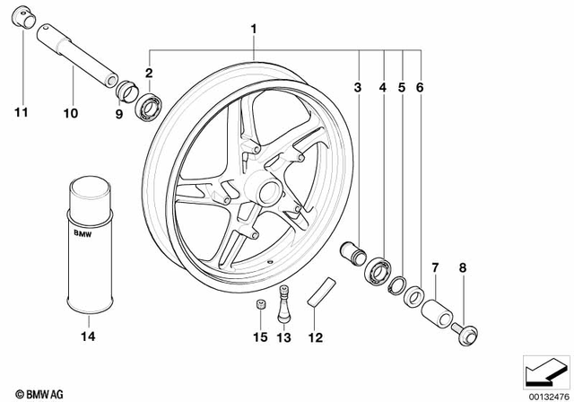 36312335679 - : Front Wheel for BMW-Motorrad Image