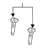 CE5Z54610A16GE - Body: Headrest Guide for Ford: Fusion | Lincoln: MKZ | Mercury: Milan Image image