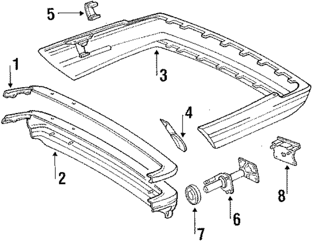 1268850163 - Body: Cover Guide for Mercedes-Benz Image