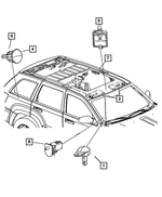 5139210AA - Electrical: Illuminated Visor Lens for Mopar Image