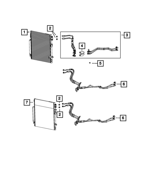 Transmission Oil Cooler and Lines for 2023 Chrysler 300 #0