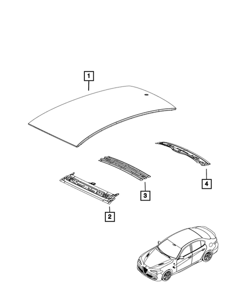 Roof for 2018 Alfa Romeo Giulia #0
