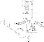 156320033164 - : Shock Absorber                           for Mercedes-Benz: GLA 250 Image