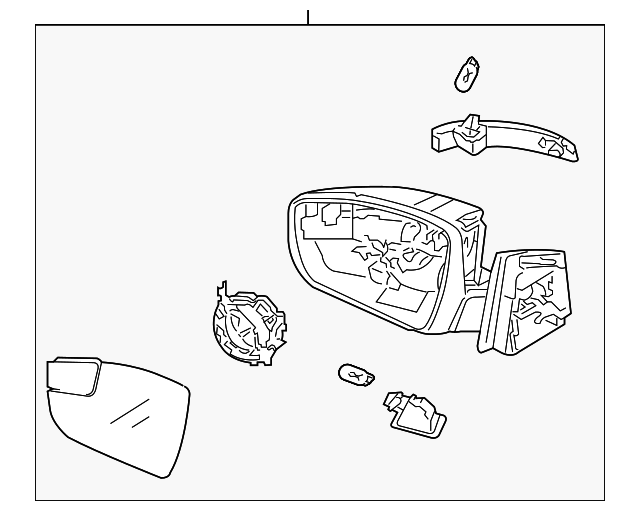 2015-2018 Ford Focus Mirror Assembly F1EZ-17682-L | OEM