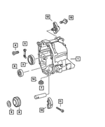 5159140AA - Manual Transmission 6 Speed: Transmission Housing, Rear for Mopar Image